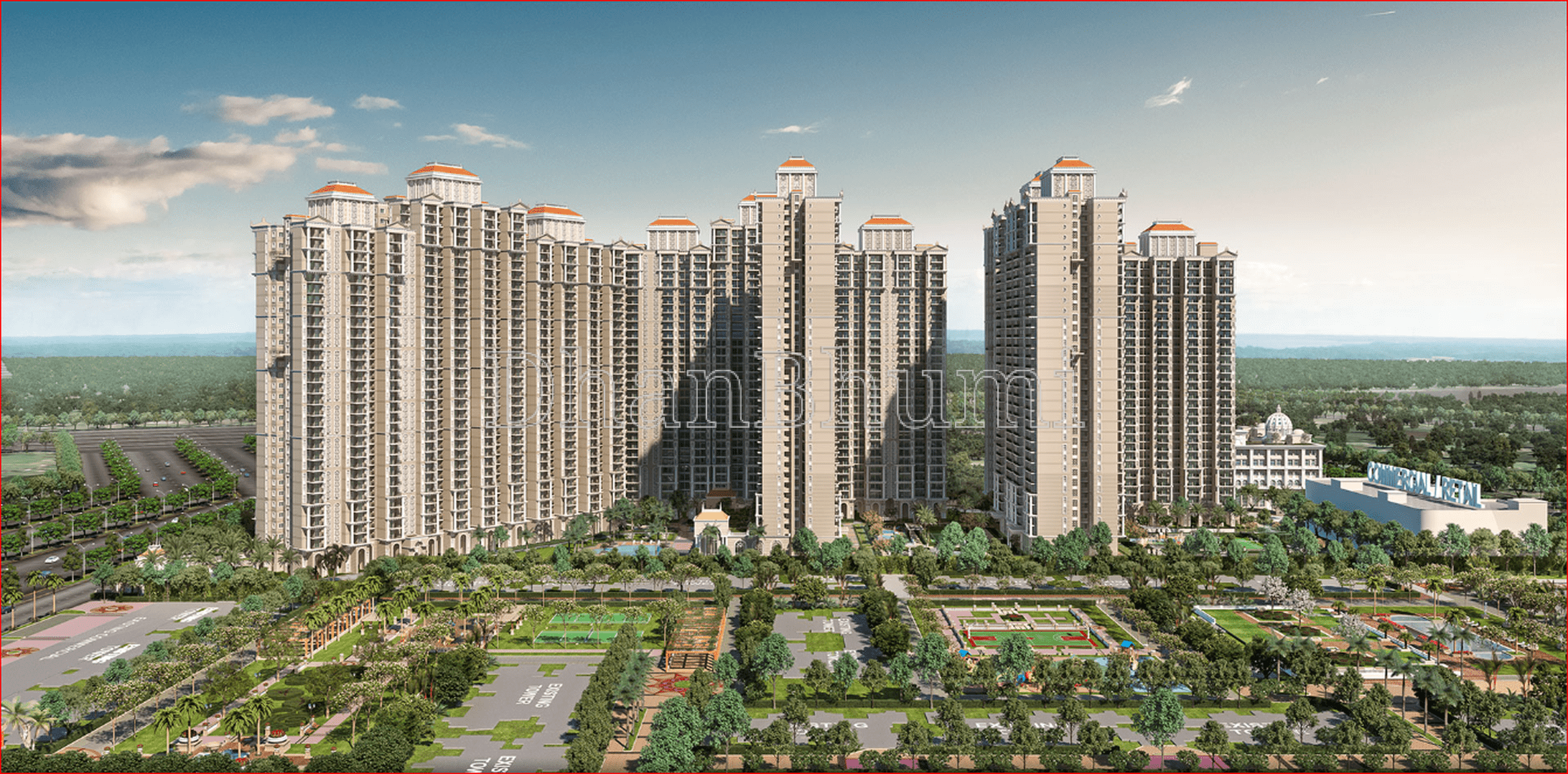 3BHK ,Begonia Grand By Prateek Group | Dhanbhumi