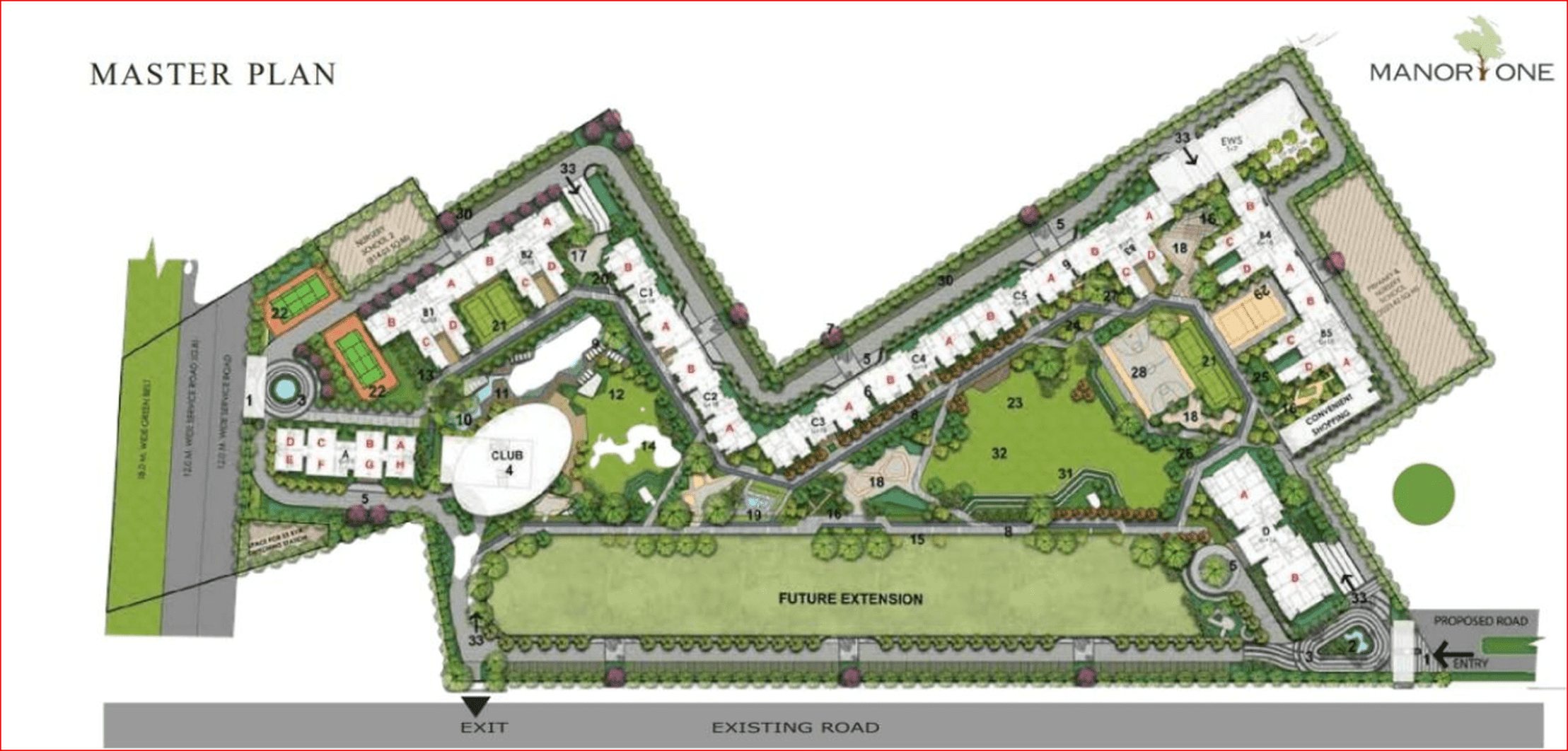 Kashish Manor One,Master Plan | DhanBhumi